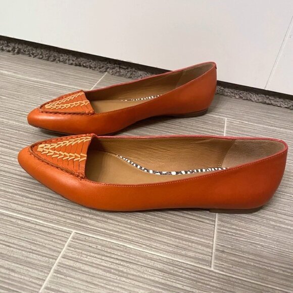 Coach Oakland Vegan Leather Flats Pointed Toe Size 7B - Picture 3 of 14